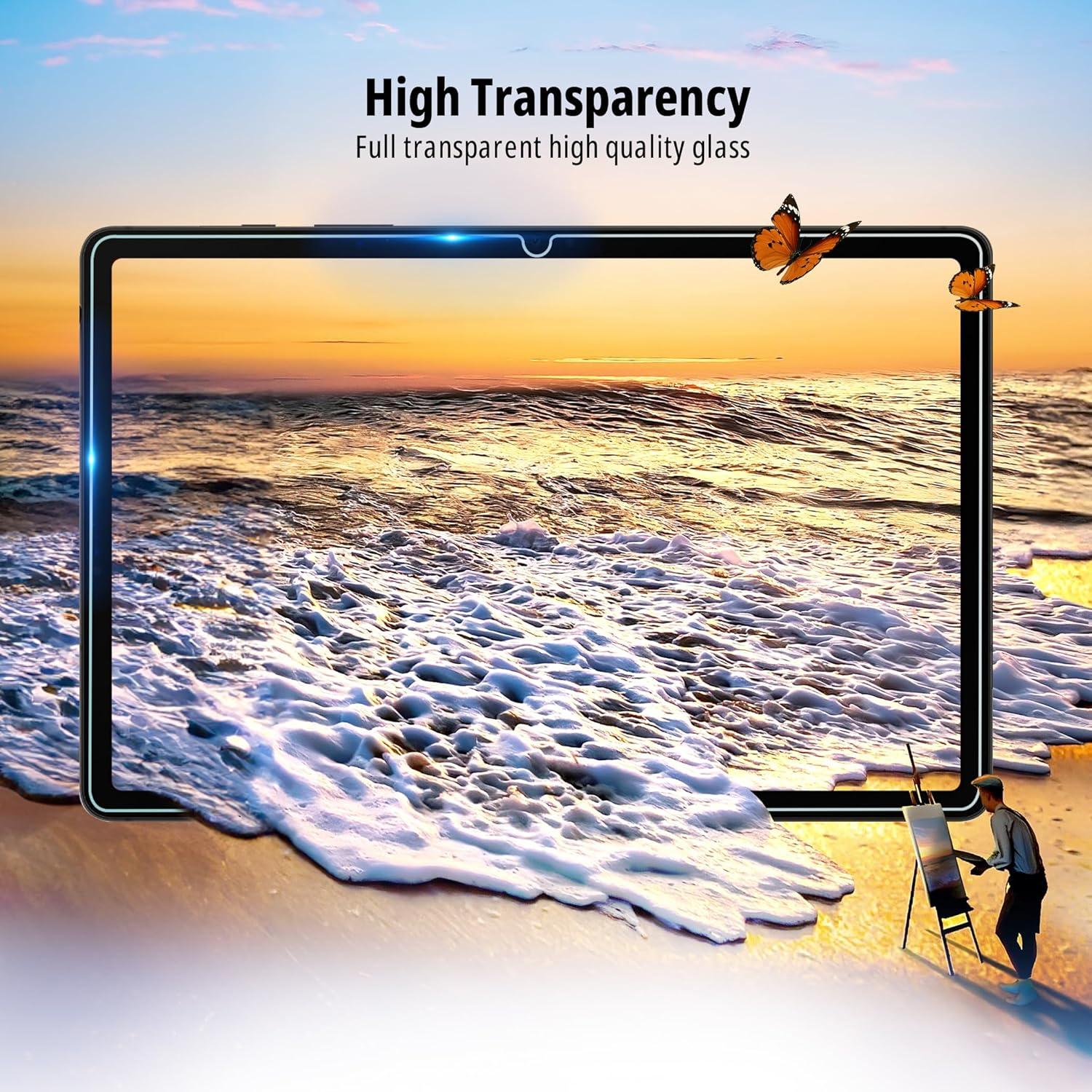 imageCACOE Case for Samsung Galaxy Tab A9 Plus 11 Inch 2023 SMX210X216X218 with Screen Protector Foldable Stand Slim Protective Case Auto Screen OnOff BlackRed Wine