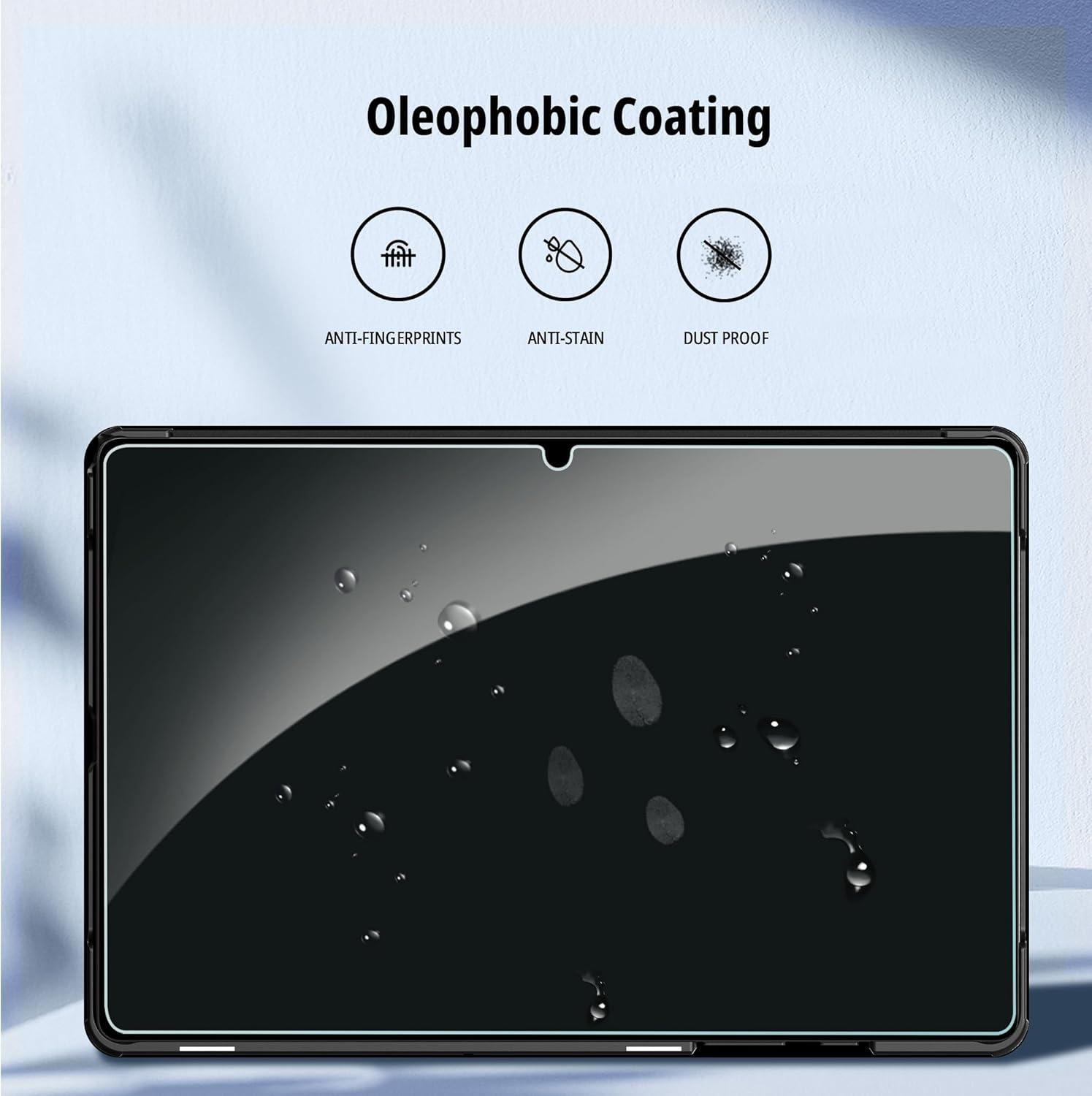 imageCACOE Case for Samsung Galaxy Tab A9 Plus 11 Inch 2023 SMX210X216X218 with Screen Protector Foldable Stand Slim Protective Case Auto Screen OnOff BlackMidnight Green