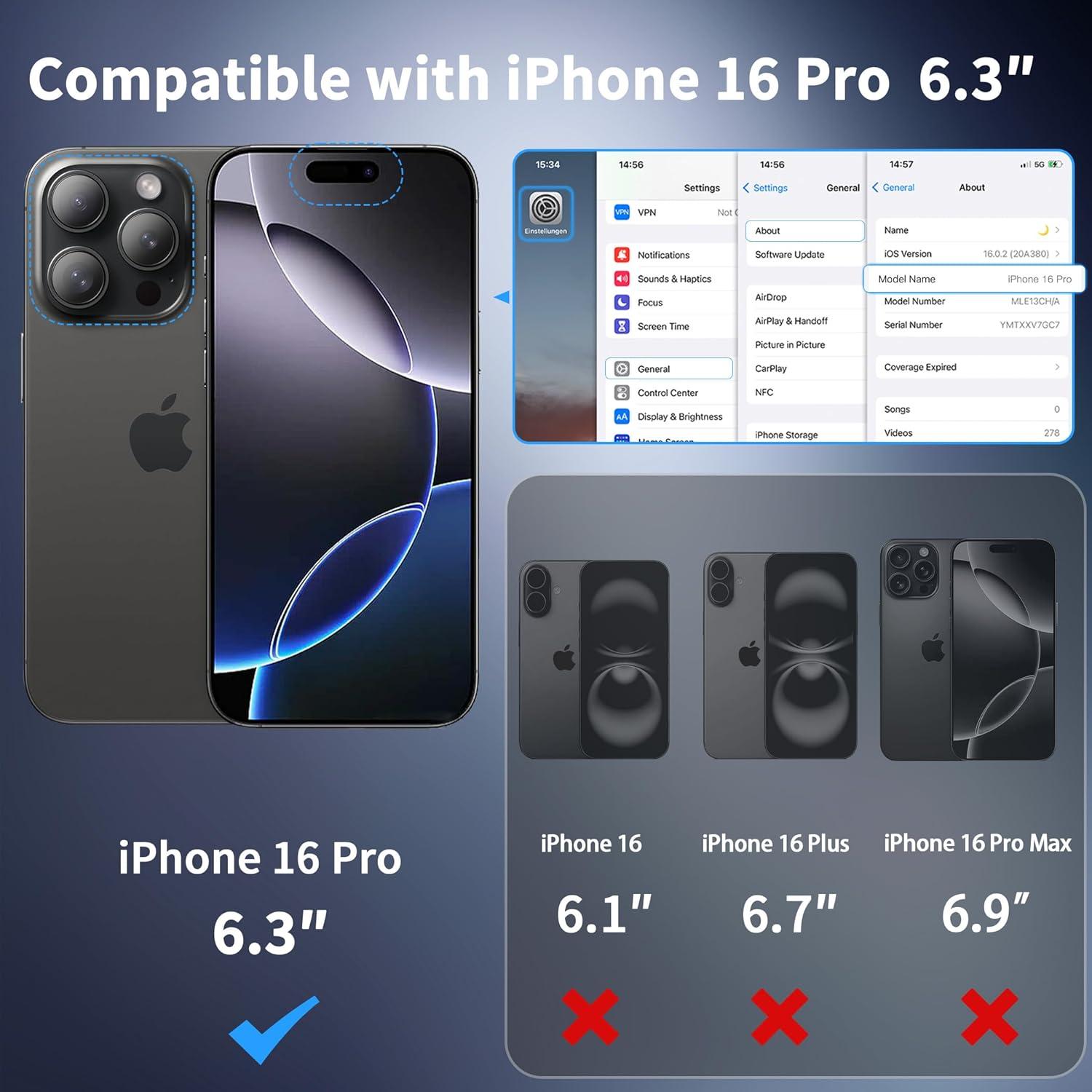 imageCACOE Magnetic Case for iPhone 16 61 inch Compatible with MagSafe Thin Slim Fit AntiFingerprint Shockproof Bumper TPU Protective Cover for Women Men GirlsMatte BlackDark Blue