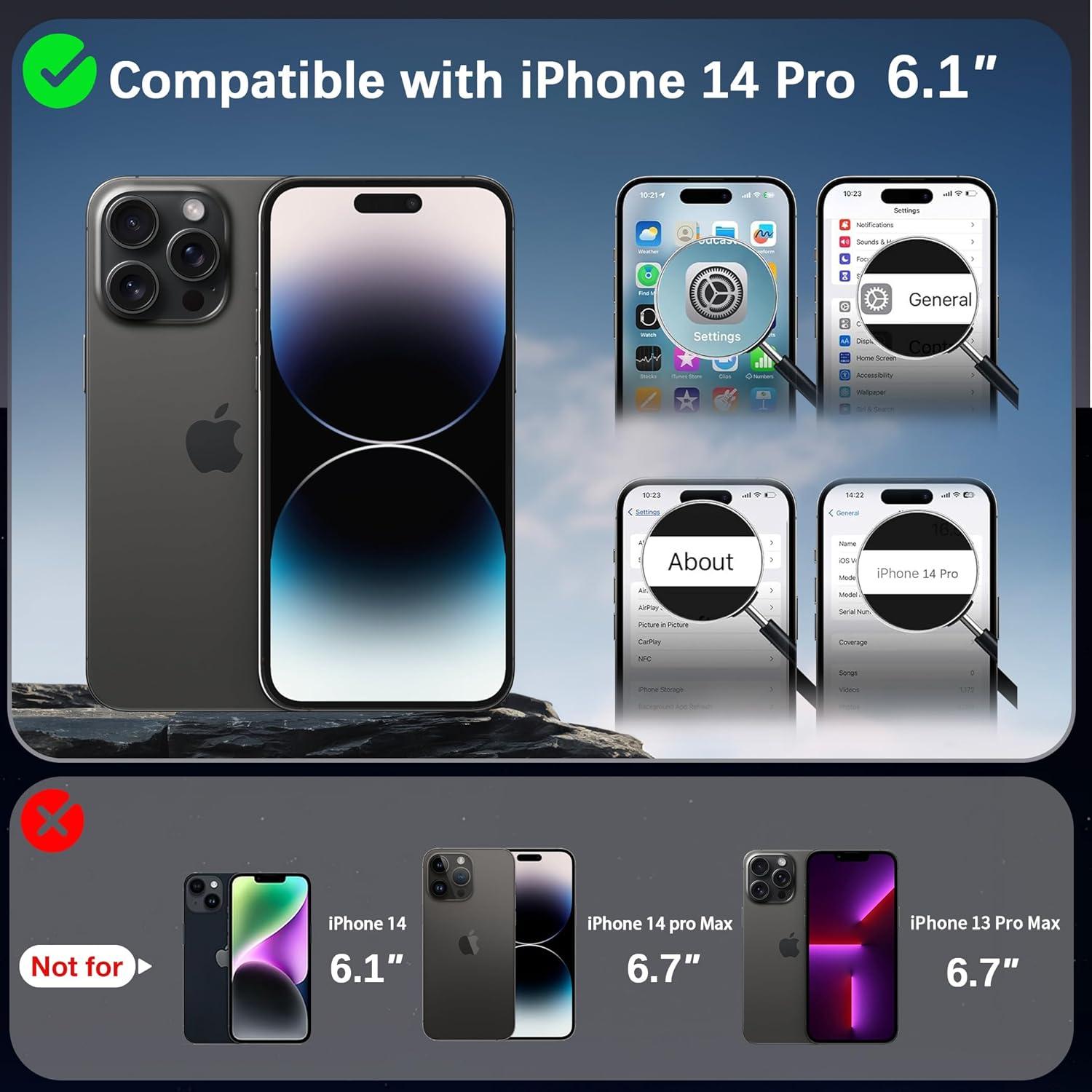 imageCACOE Magnetic Case for iPhone 16 61 inch with 360 Rotatable Ring Stand Compatible with MagSafe Car Phone Mount Cases Cover Phone Holder for Desk MeetingVideosMatte BlackDark Purple