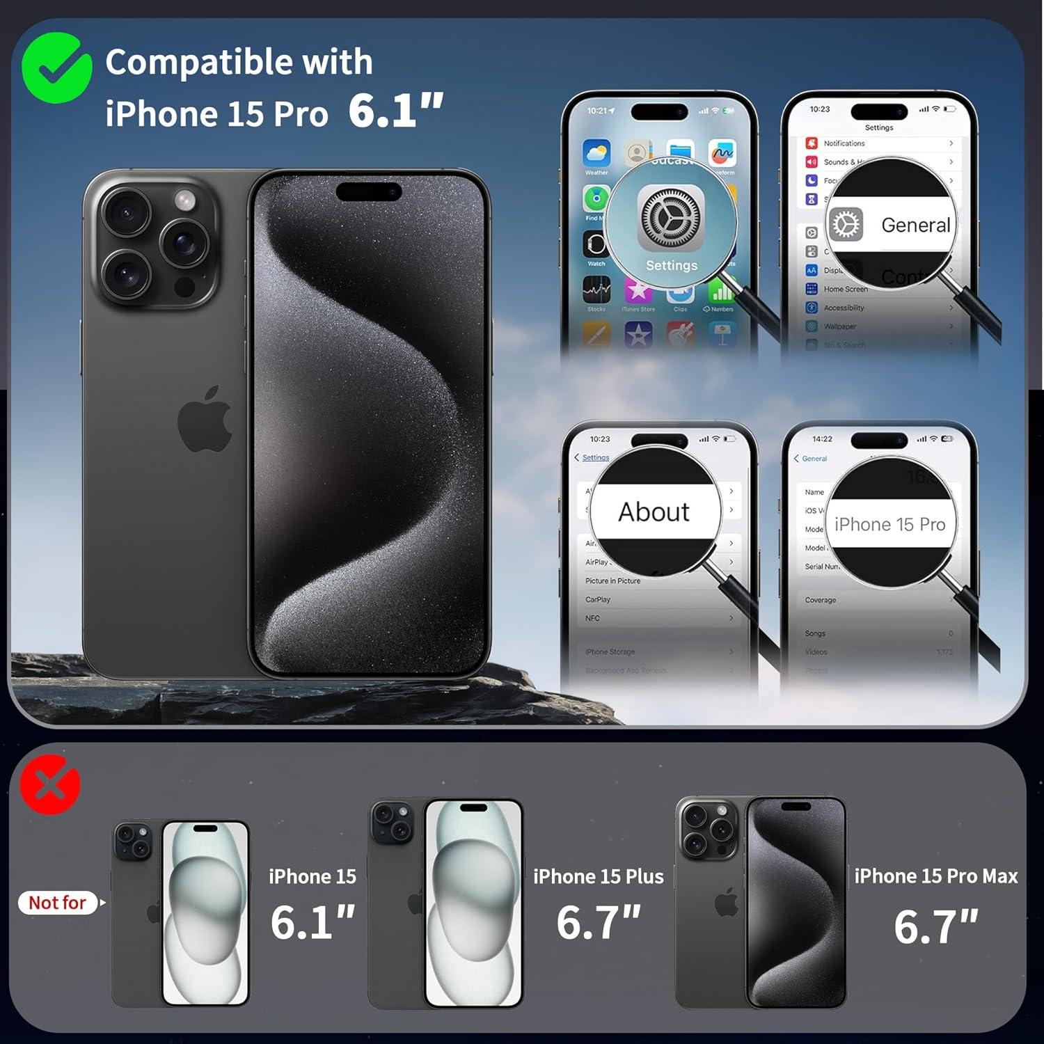 imageCACOE Magnetic Case for iPhone 16 61 inch with 360 Rotatable Ring Stand Compatible with MagSafe Car Phone Mount Cases Cover Phone Holder for Desk MeetingVideosMatte BlackDark Purple