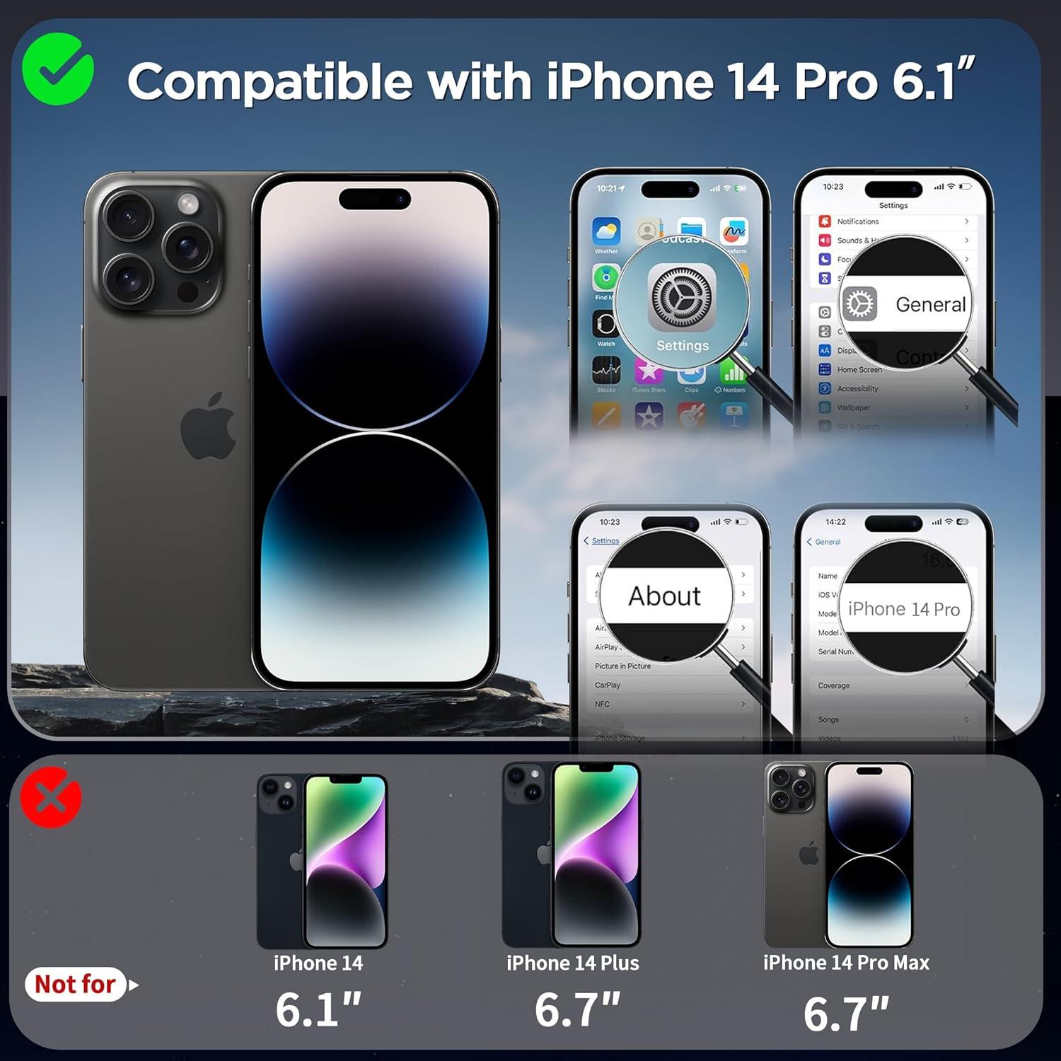 imageCACOE Magnetic Case for iPhone 16 61 inch with 360 Rotatable Ring Stand Compatible with MagSafe Car Phone Mount Cases Cover Phone Holder for Desk MeetingVideosMatte BlackLight Gray