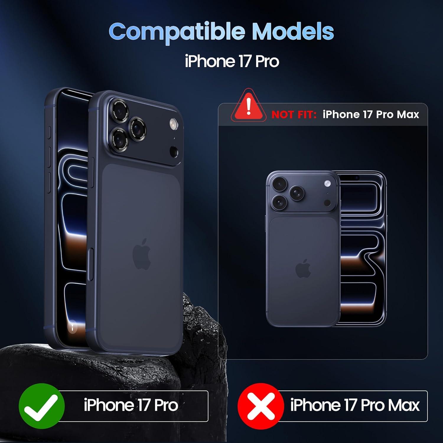 imageCACOE for iPhone 14 Pro14 Pro Max16 Pro16 Pro Max Camera Lens Protector Metal Frame Tempered Glass Cover AntiScratch DropProofStrongAdhesion Camera Screen CoverBlackDark Blue