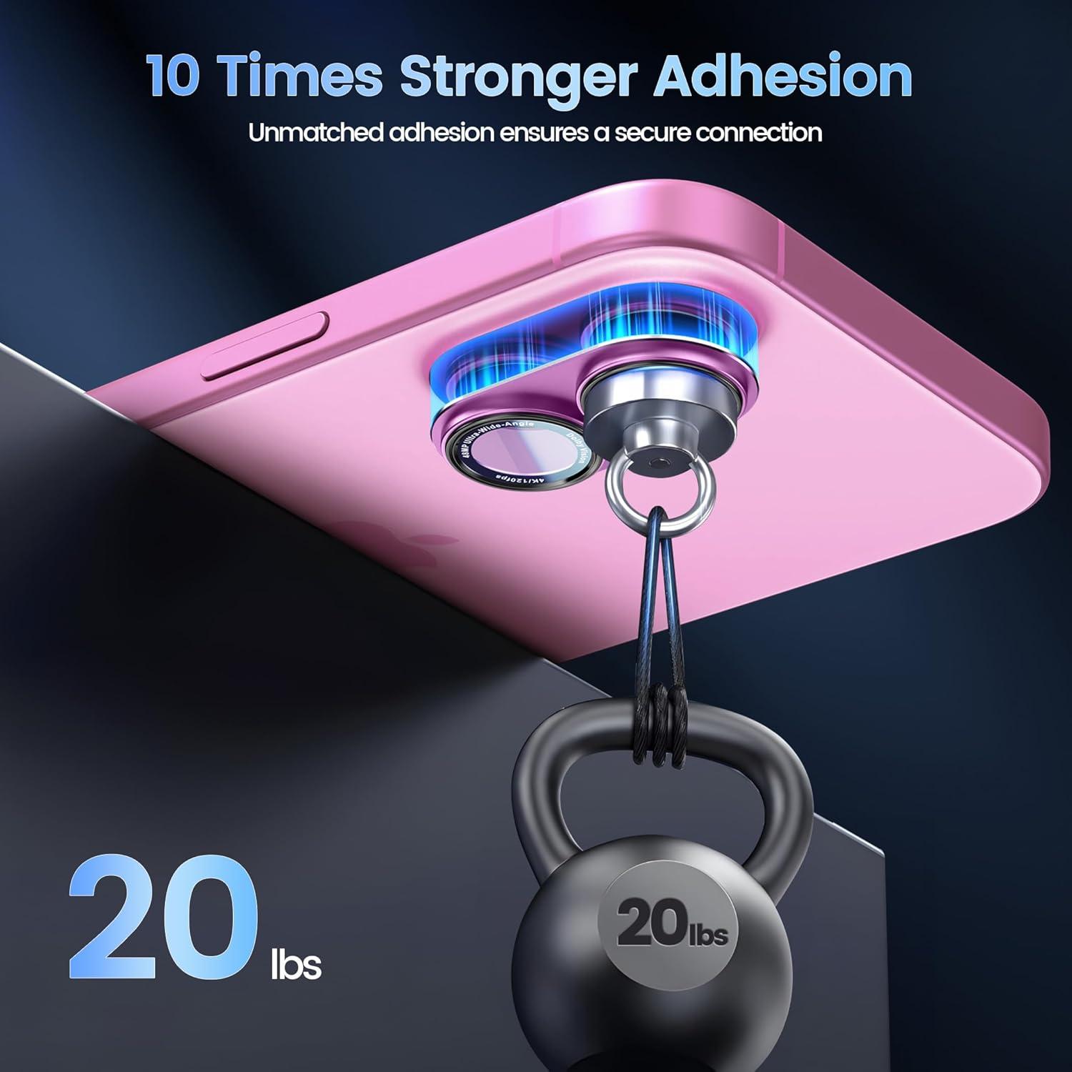 imageCACOE for iPhone 14 Pro14 Pro Max16 Pro16 Pro Max Camera Lens Protector Metal Frame Tempered Glass Cover AntiScratch DropProofStrongAdhesion Camera Screen CoverBlackPink