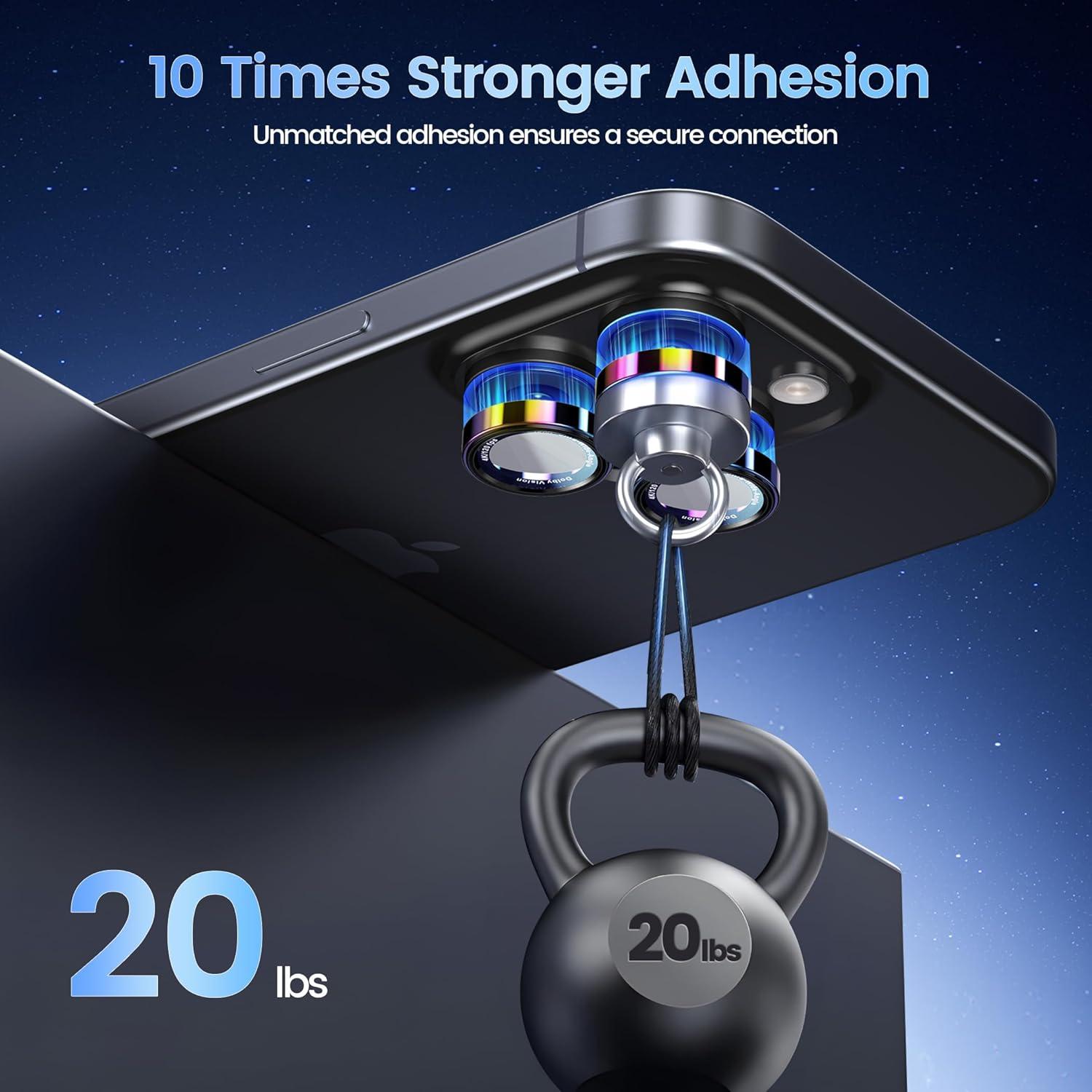 imageCACOE for iPhone 17 Pro Max17 Pro16 Pro Max16 Pro15 Pro Max15 Pro14 Pro Max14 Pro Camera Lens Protector AntiScratch DropProofStrongAdhesion Camera Screen CoverDark BlueColorful