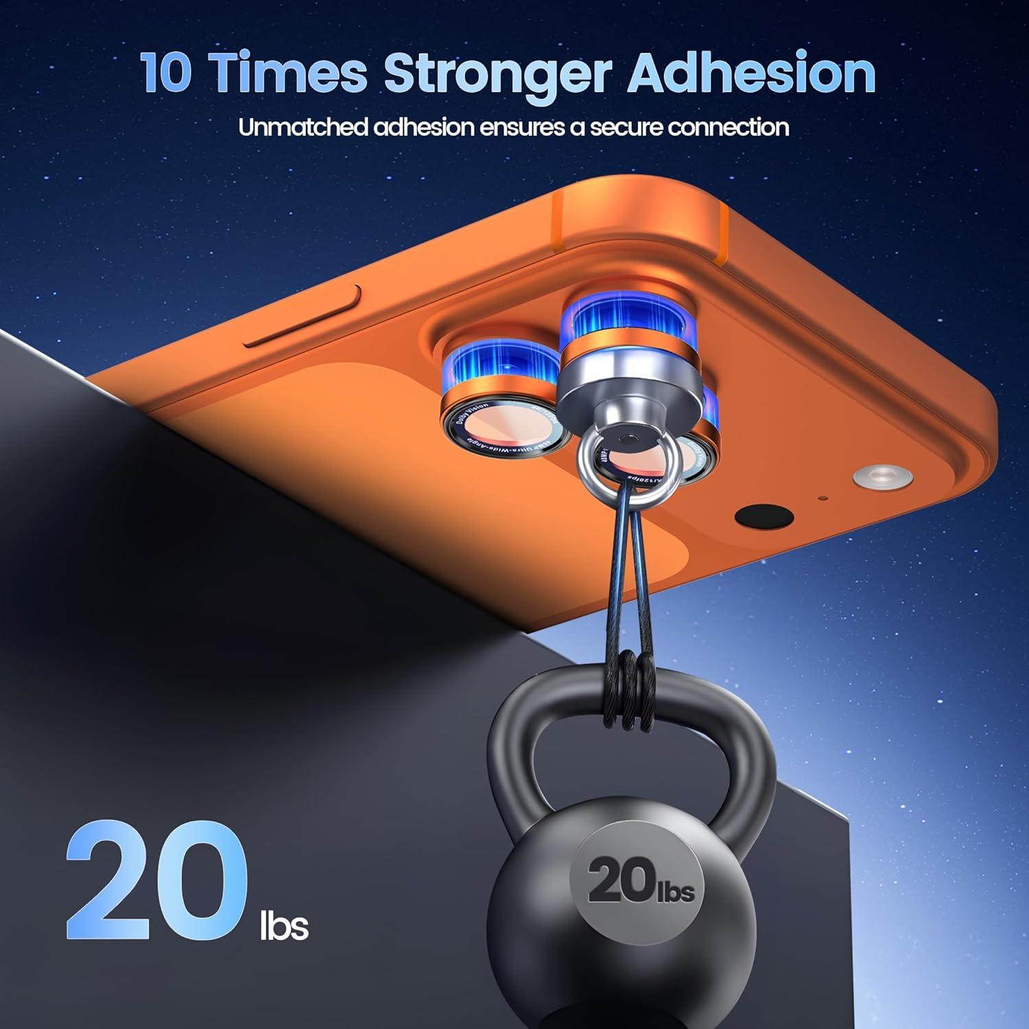 imageCACOE for iPhone 17 Pro Max17 Pro16 Pro Max16 Pro15 Pro Max15 Pro14 Pro Max14 Pro Camera Lens Protector AntiScratch DropProofStrongAdhesion Camera Screen CoverDark BlueOrange