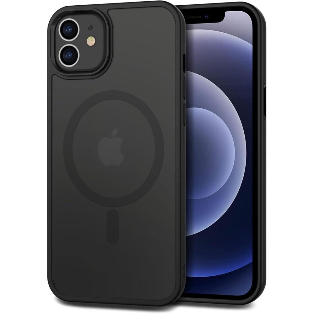 imageCACOE Magnetic Case for iPhone 16 61 inch Compatible with MagSafe Thin Slim Fit AntiFingerprint Shockproof Bumper TPU Protective Cover for Women Men GirlsMatte BlackMatte Black