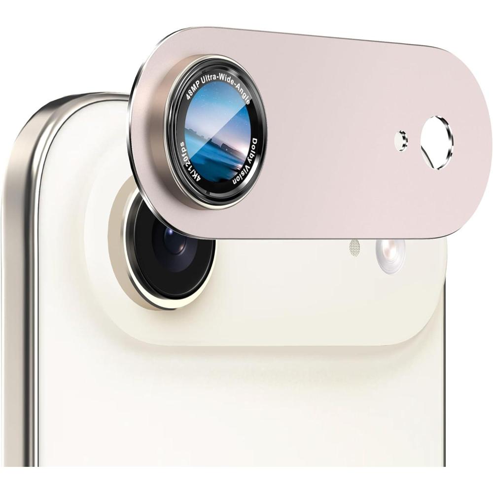 imageCACOE for iPhone 14 Pro14 Pro Max16 Pro16 Pro Max Camera Lens Protector  Metal Frame Tempered Glass Cover AntiScratch DropProofStrongAdhesion Camera Screen CoverBlackLight Gold