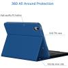CACOE Case Keyboard Compatible with iPad 11th (A16) / 10th Generation, Keyboard Compatible with iPad 11/10.9 inch 2025/2022 with Touchpad, 7-Color Lighting Detachable Wireless, Navy Blue(Navy Blue)