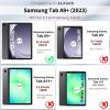 CACOE Case for Samsung Galaxy Tab A9+ Plus 11 Inch 2023 (SM-X210/X216/X218) with Screen Protector, Foldable Stand Slim Protective Case, Auto Screen On/Off, Black(Black)
