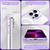 CACOE Magnetic Case for iPhone 13 & iPhone 14 6.1 inch-Compatible with MagSafe & Magnetic Car Phone Mount,Not Yellowing Anti-Scratch (Clear)(Clear Purple)