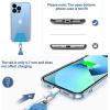 CACOE Phone Lanyard 2 Pcs-1 Pcs Adjustable Neck Strap,1 Pcs Wrist Strap,2 Pads,Universal Crossbody Multifuctional Cell Phone Lanyards Compatible with Most Smartphones(Black)(Light Blue)