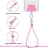 CACOE Phone Lanyard-2 PCS Adjustable Neck Strap,Universal Crossbody Multifuctional Cell Phone Lanyards Compatible with Most Smartphones(Black+Light Blue)(Black+bright Pink)