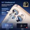 CACOE for iPhone 17 Pro Max/17 Pro/16 Pro Max/16 Pro/15 Pro Max/15 Pro/14 Pro Max/14 Pro Camera Lens Protector, [Anti-Scratch] [Drop-Proof][Strong-Adhesion] Camera Screen Cover(Dark Blue)(Desert Gold)