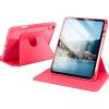 CACOE 360 Rotating Case for iPad (A16) 11th/10th Generation with Pencil Holder 2025/2022 11/10.9 inch, Shockproof Cover for iPad 11/10 Gen with Stand, Black(Watermelon Pink)