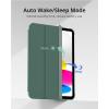CACOE Case for iPad A16 11th/10th Generation(2025/2022) with Screen Protector 11/10.9 inch – Full Protective Tablet Cover for iPad 11/10 Gen, Dark Green