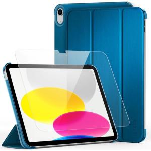 CACOE Case for iPad A16 11th/10th Generation(2025/2022) with Screen Protector 11/10.9 inch – Full Protective Tablet Cover for iPad 11/10 Gen, Peacock Blue