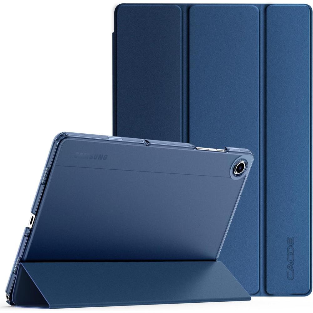imageCACOE Case for Samsung Galaxy Tab A9 A11 Plus 11 Inch 2025 with Screen Protector Ultra Slim Hard PC Translucent Back Shell Stand Cover Auto WakeSleep BlueBlue