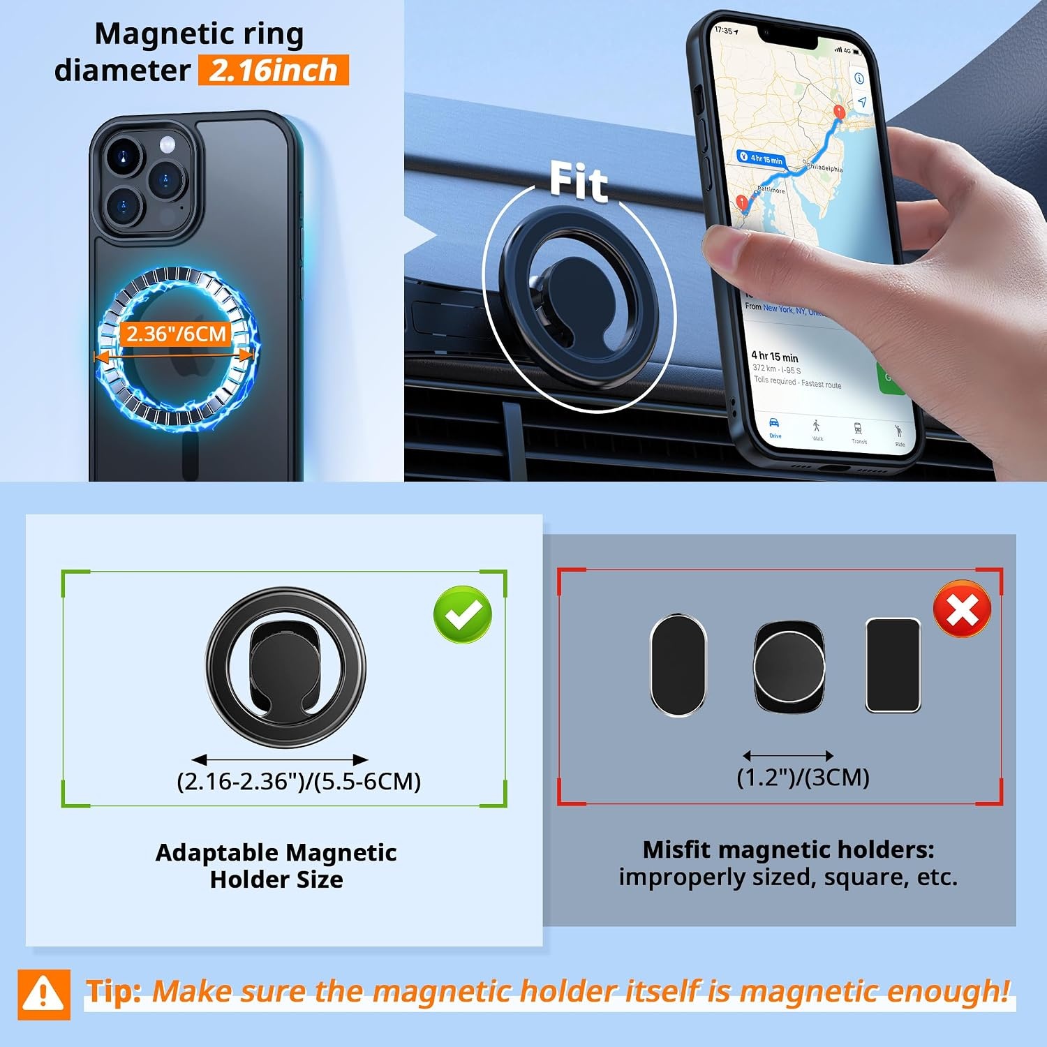 image:imageCACOE Magnetic Case Camera Lens Protector for iPhone 14 Pro