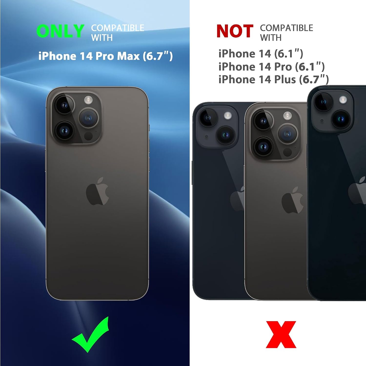 image:imageCACOE Magnetic Case Camera Lens Protector for iPhone 14 Pro Max