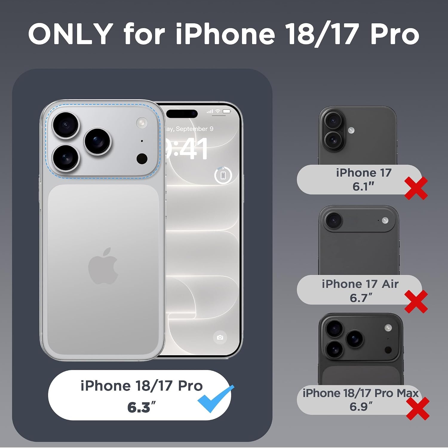 image:imageCACOE Magnetic Case for iPhone 15 61 inch ClearClear