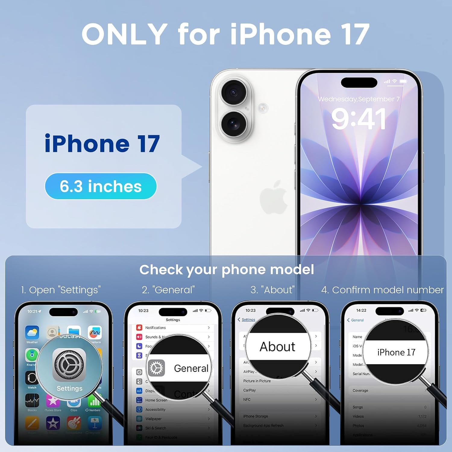 image:imageCACOE Magnetic Case for iPhone 15 61 inch ClearClear