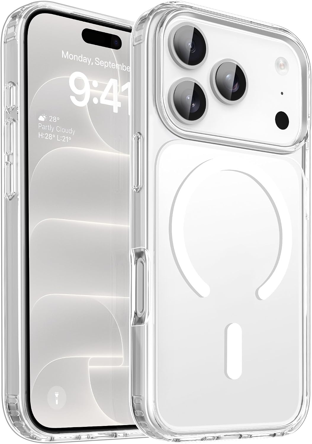 image:imageCACOE Magnetic Case for iPhone 15 61 inch ClearClear