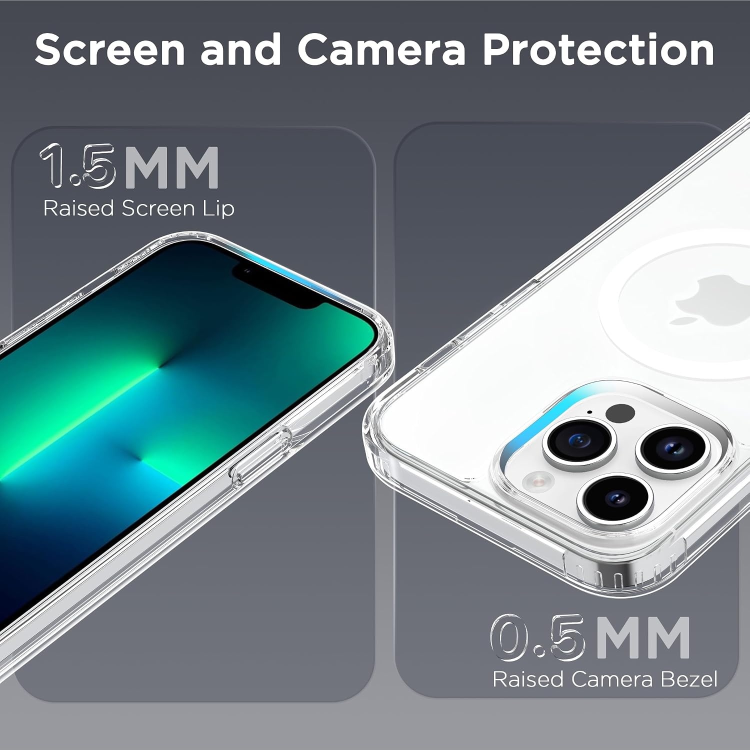 image:imageCACOE Magnetic Case for iPhone 15 61 inch ClearClear