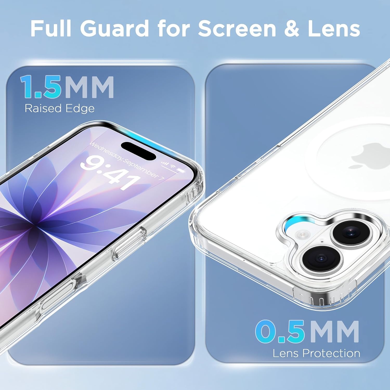image:imageCACOE Magnetic Case for iPhone 15 61 inch ClearClear