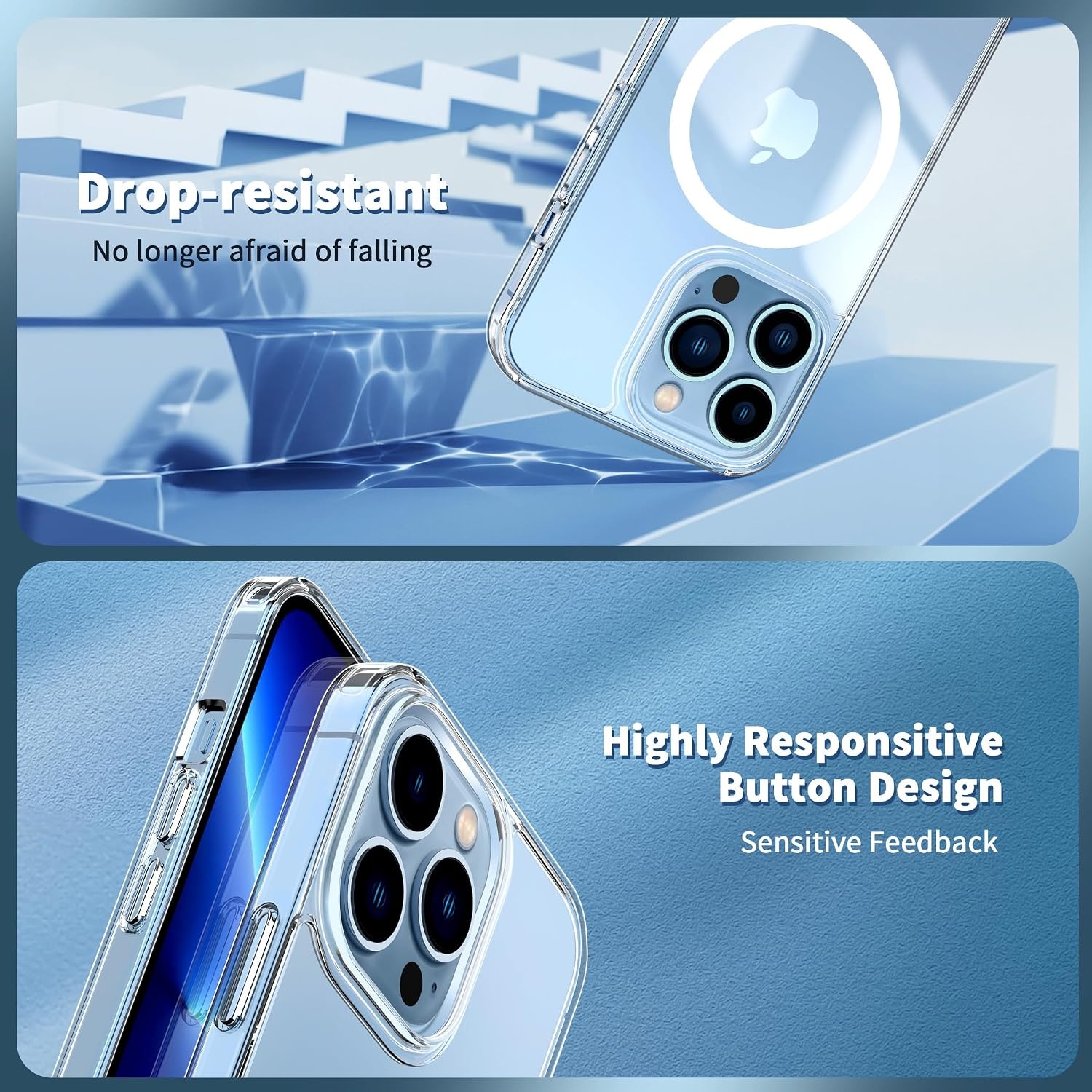 image:imageCACOE Magnetic Case for iPhone 15 61 inch ClearClear