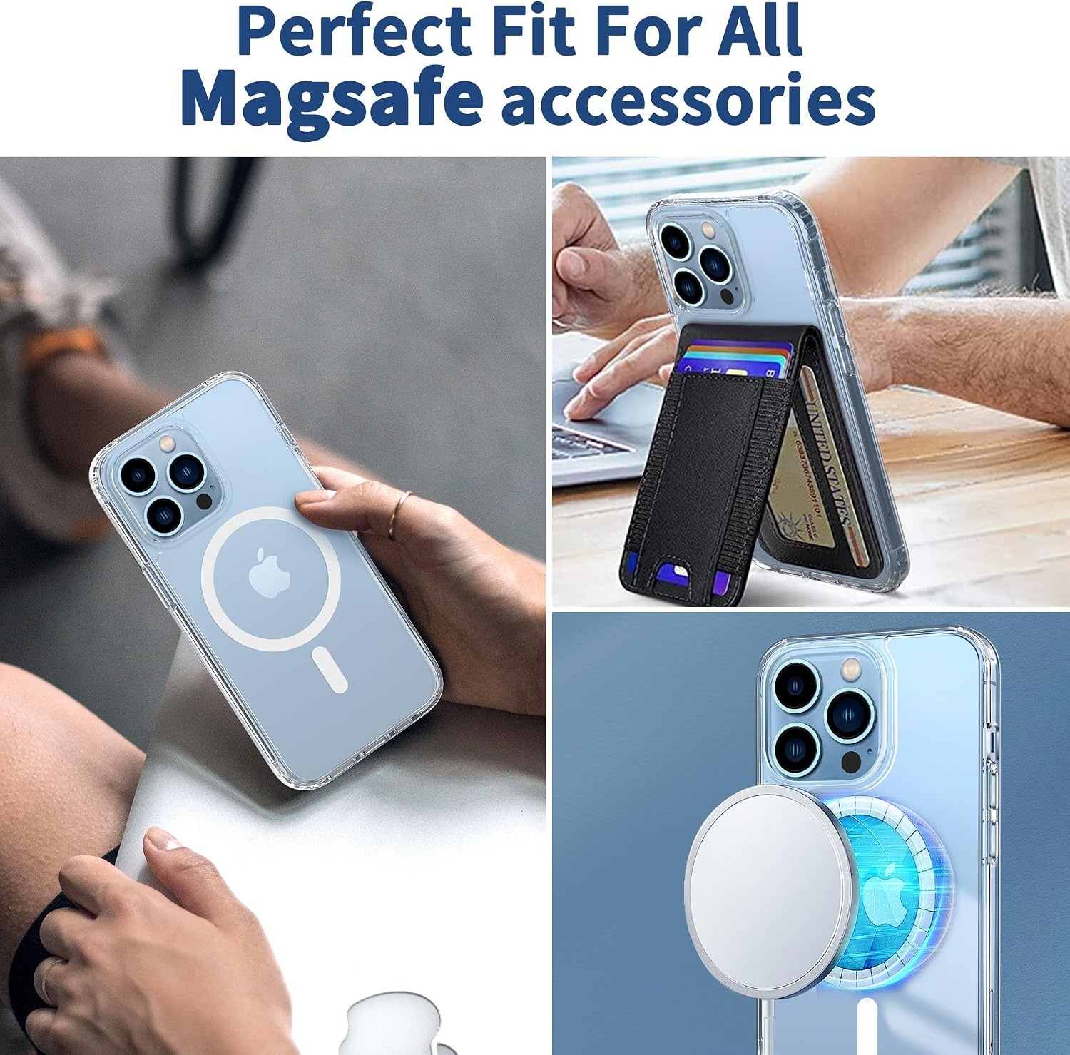 image:imageCACOE Magnetic Case for iPhone 15 61 inch ClearClear
