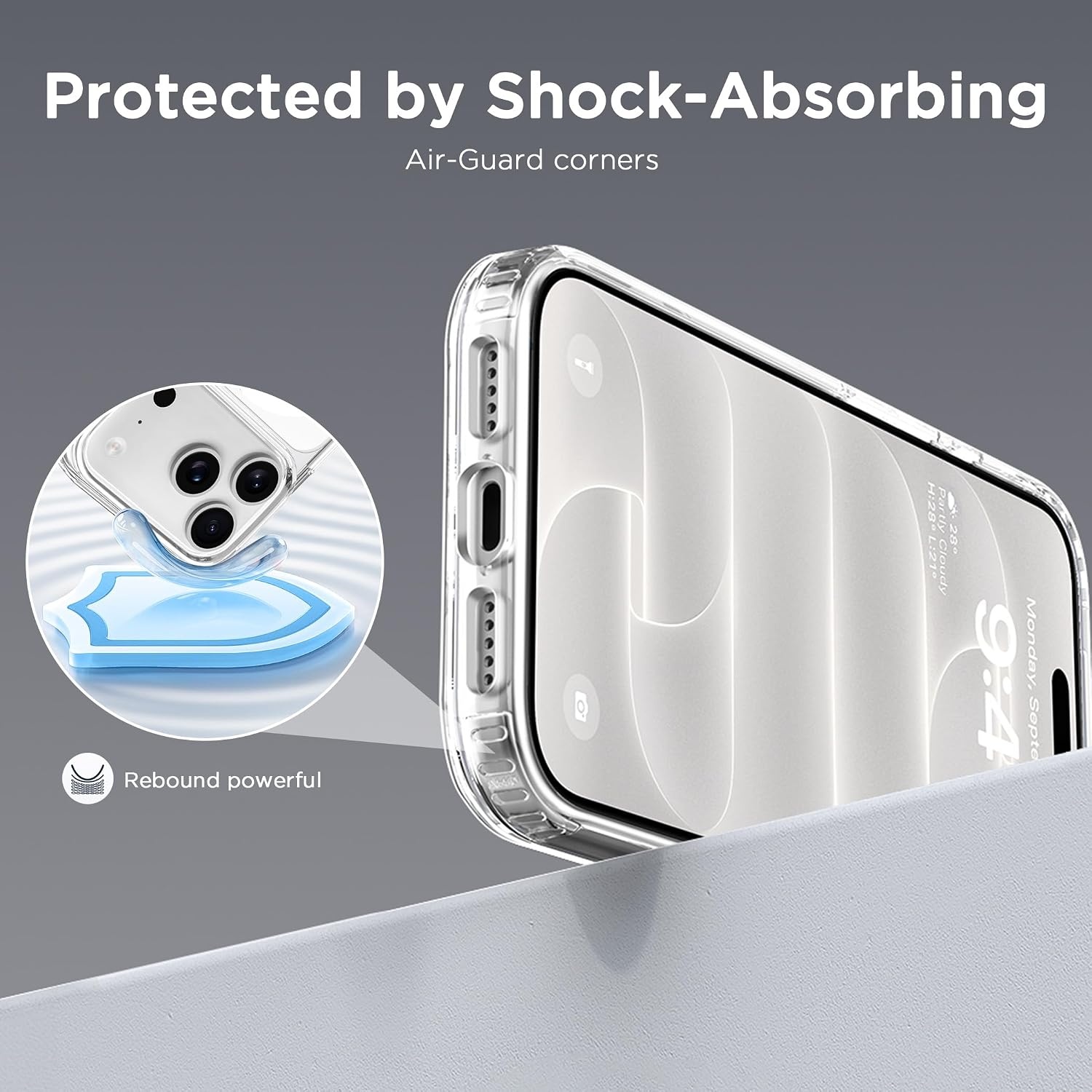 image:imageCACOE Magnetic Case for iPhone 15 61 inch ClearClear