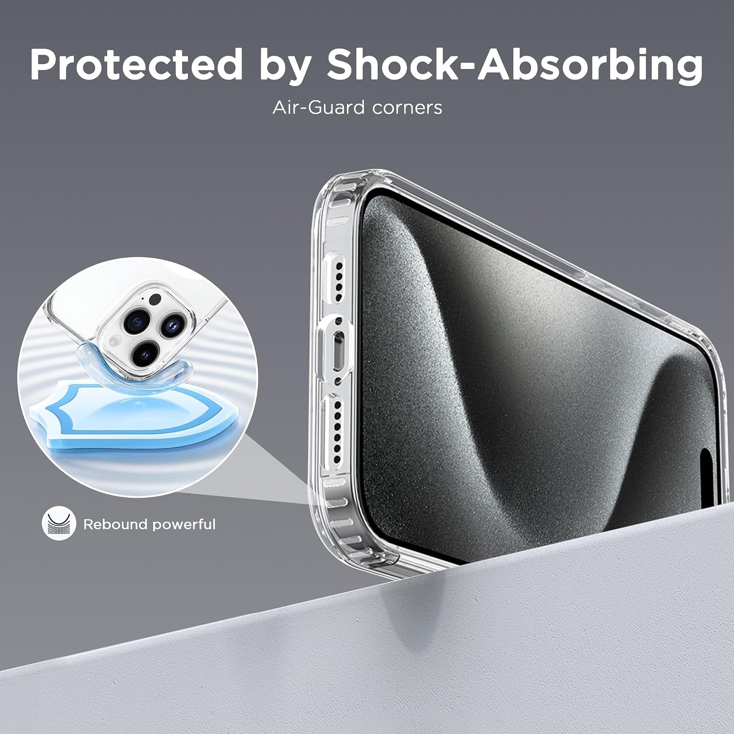 image:imageCACOE Magnetic Case for iPhone 15 61 inch ClearClear
