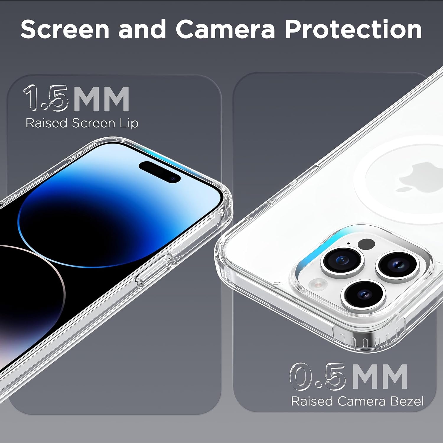 image:imageCACOE Magnetic Case for iPhone 15 61 inch ClearClear