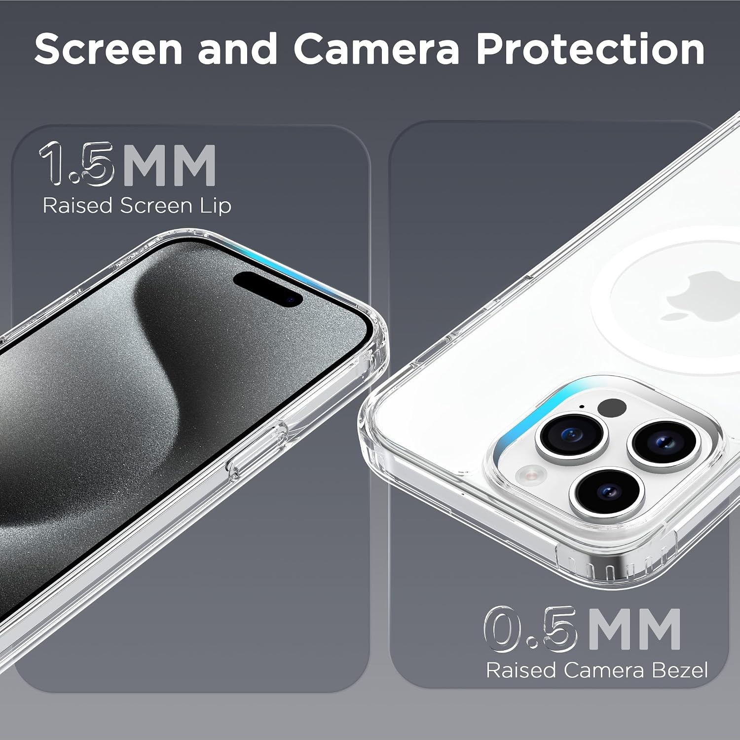 image:imageCACOE Magnetic Case for iPhone 15 61 inch ClearClear