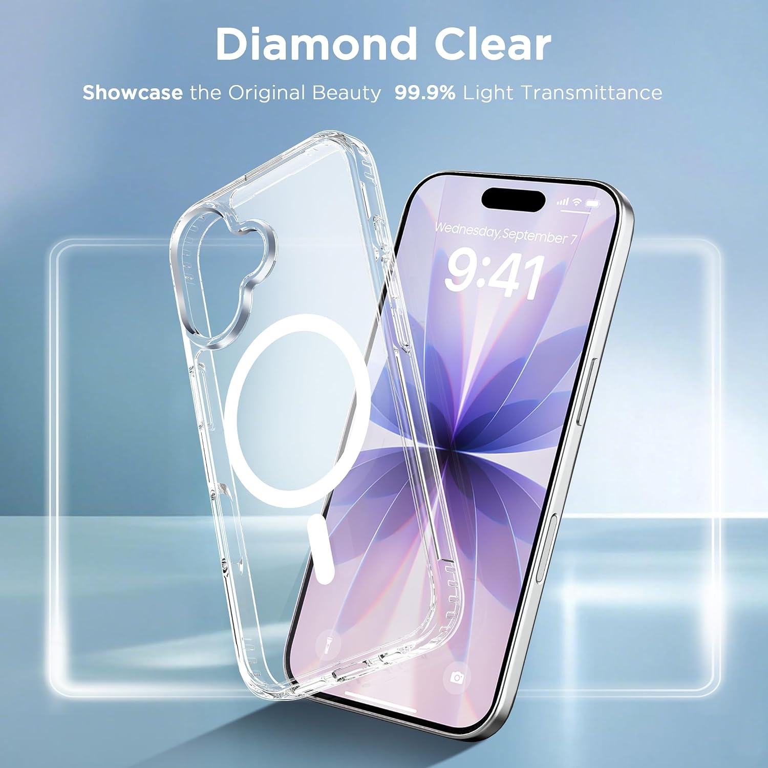 image:imageCACOE Magnetic Case for iPhone 15 61 inch ClearClear