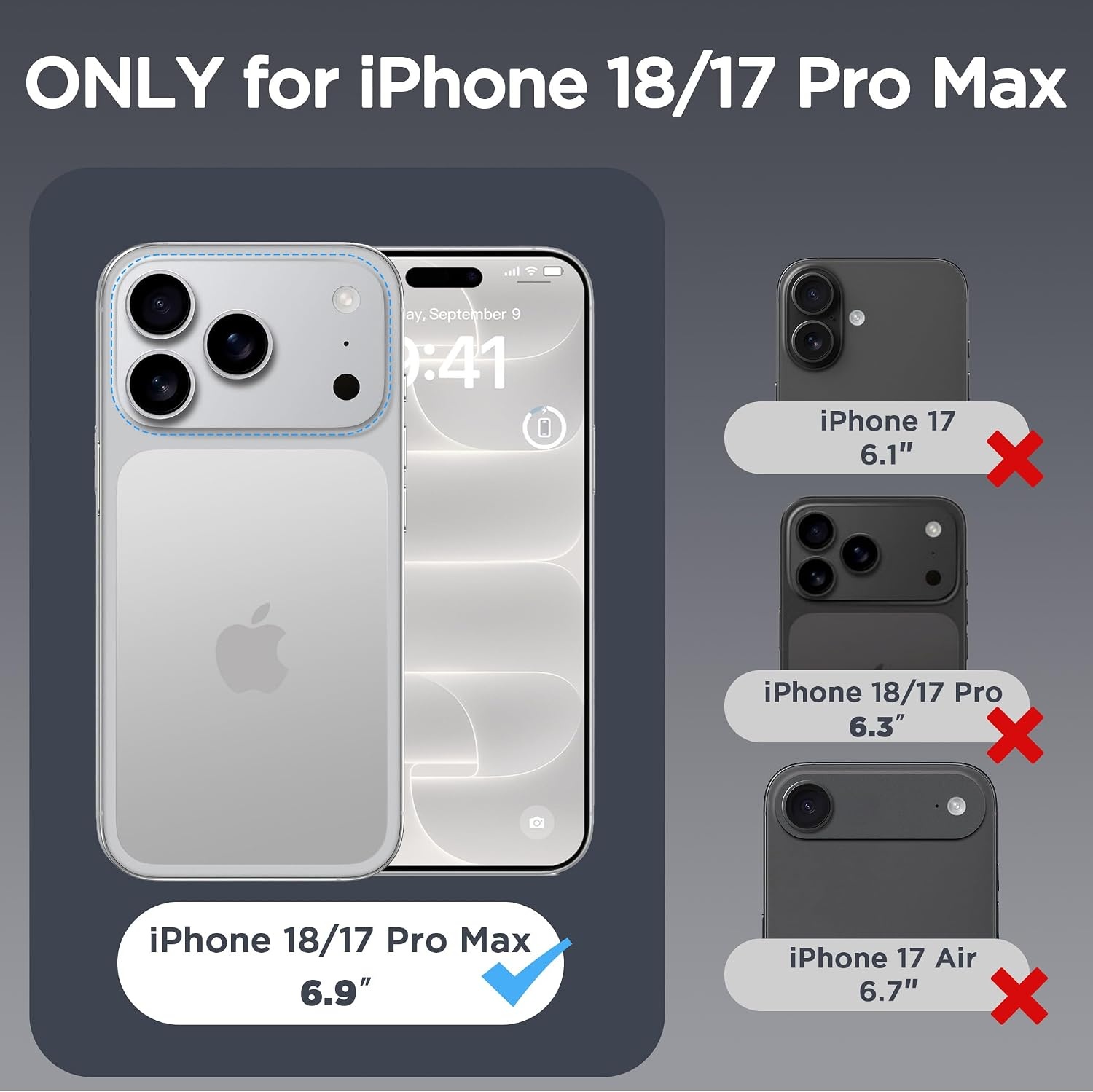 image:imageCACOE Magnetic Case for iPhone 15 61 inch ClearClear