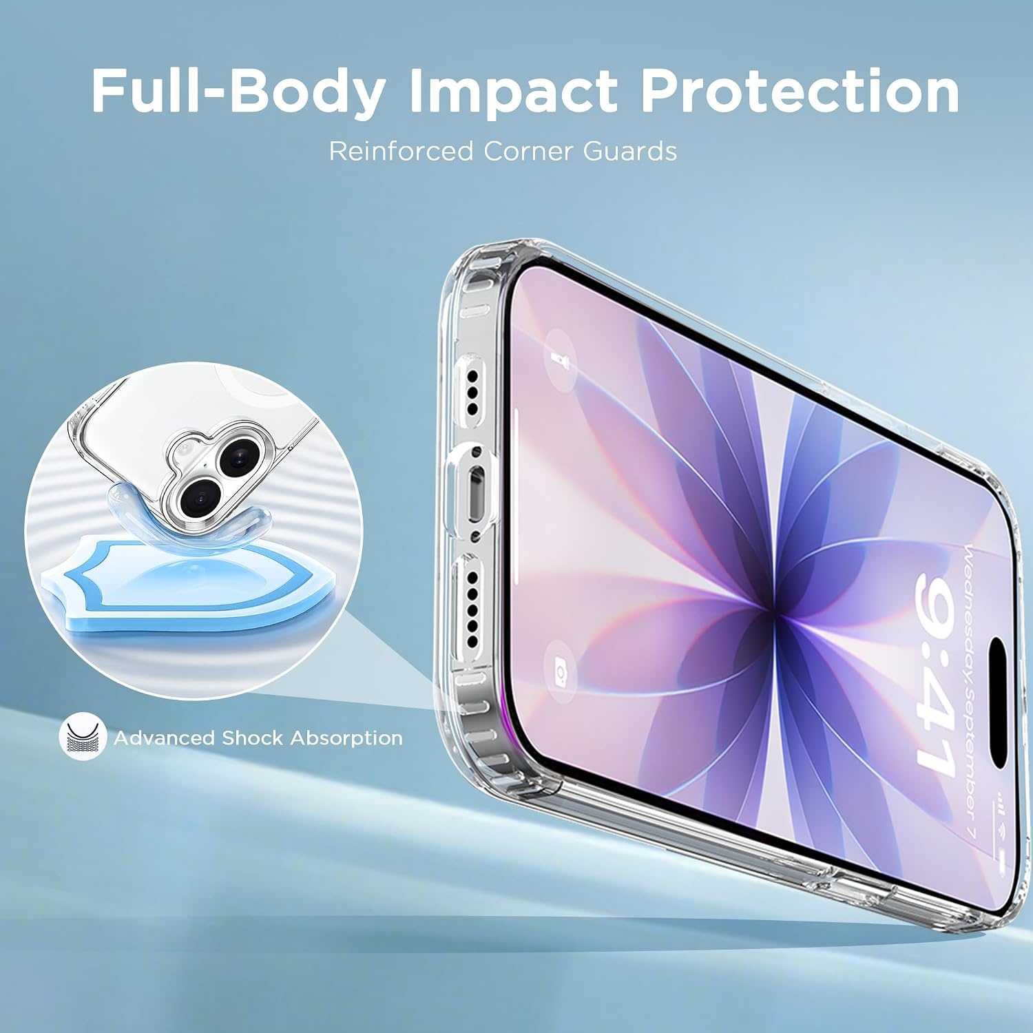 image:imageCACOE Magnetic Case for iPhone 15 61 inch ClearClear