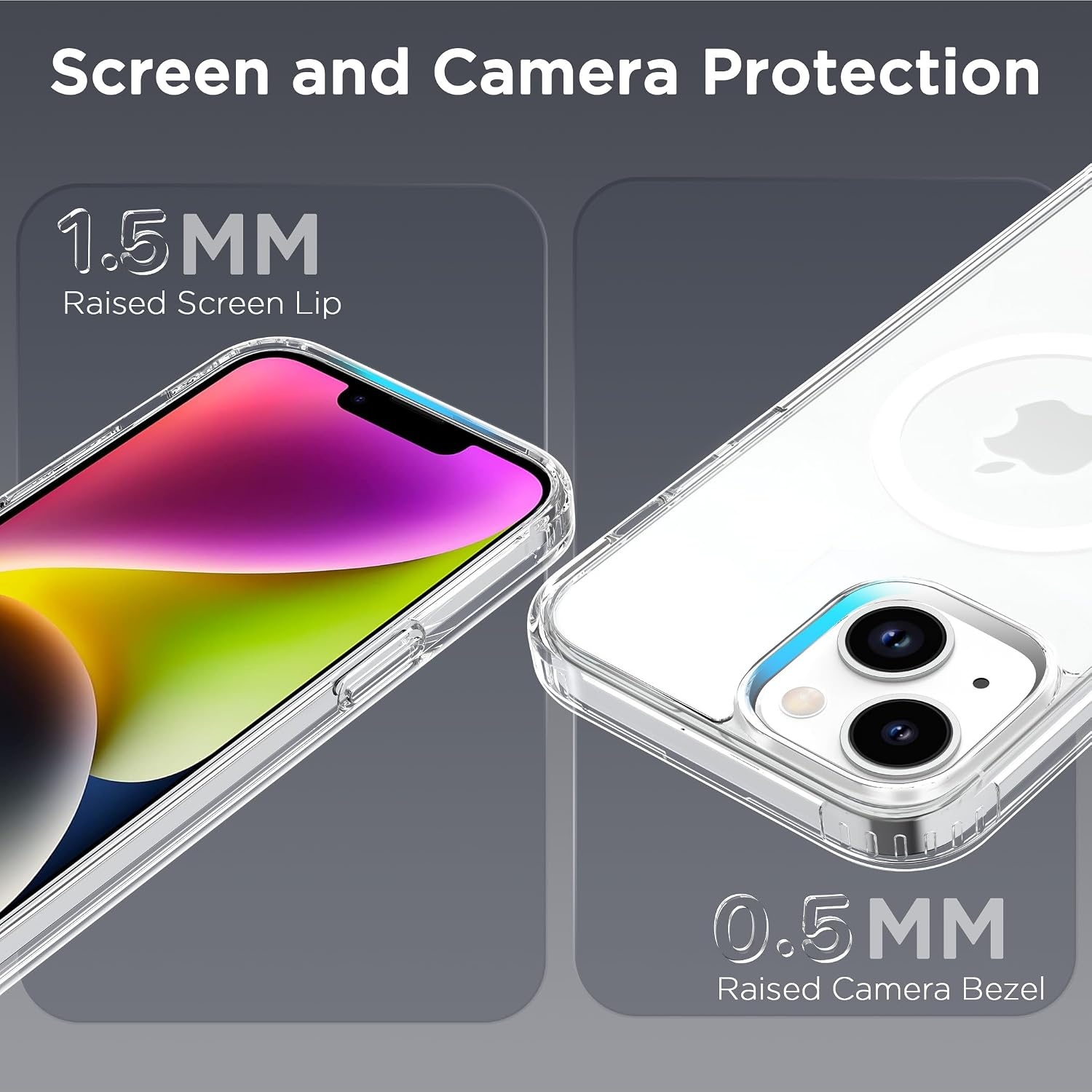 image:imageCACOE Magnetic Case for iPhone 15 61 inch ClearClear