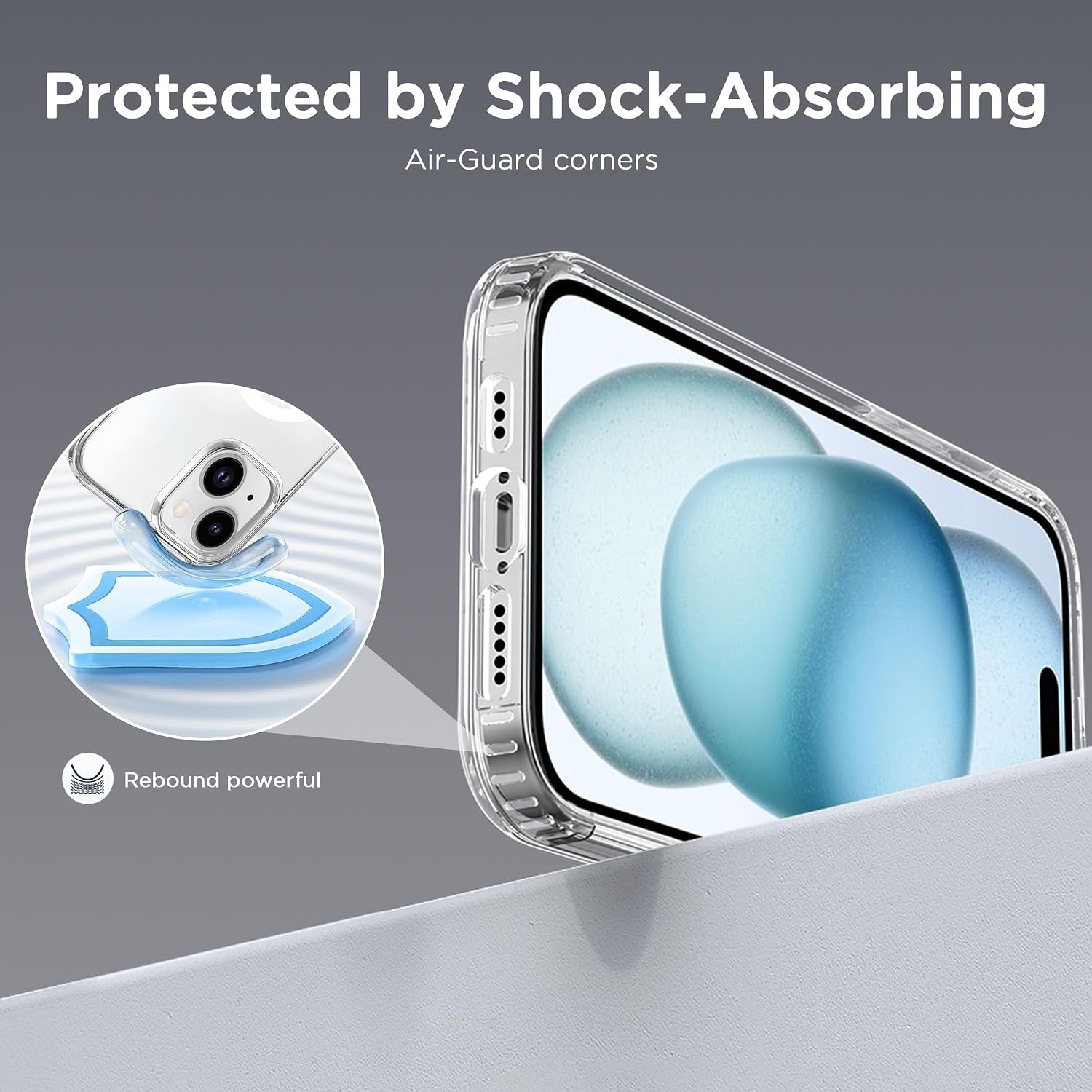 image:imageCACOE Magnetic Case for iPhone 15 61 inch ClearClear