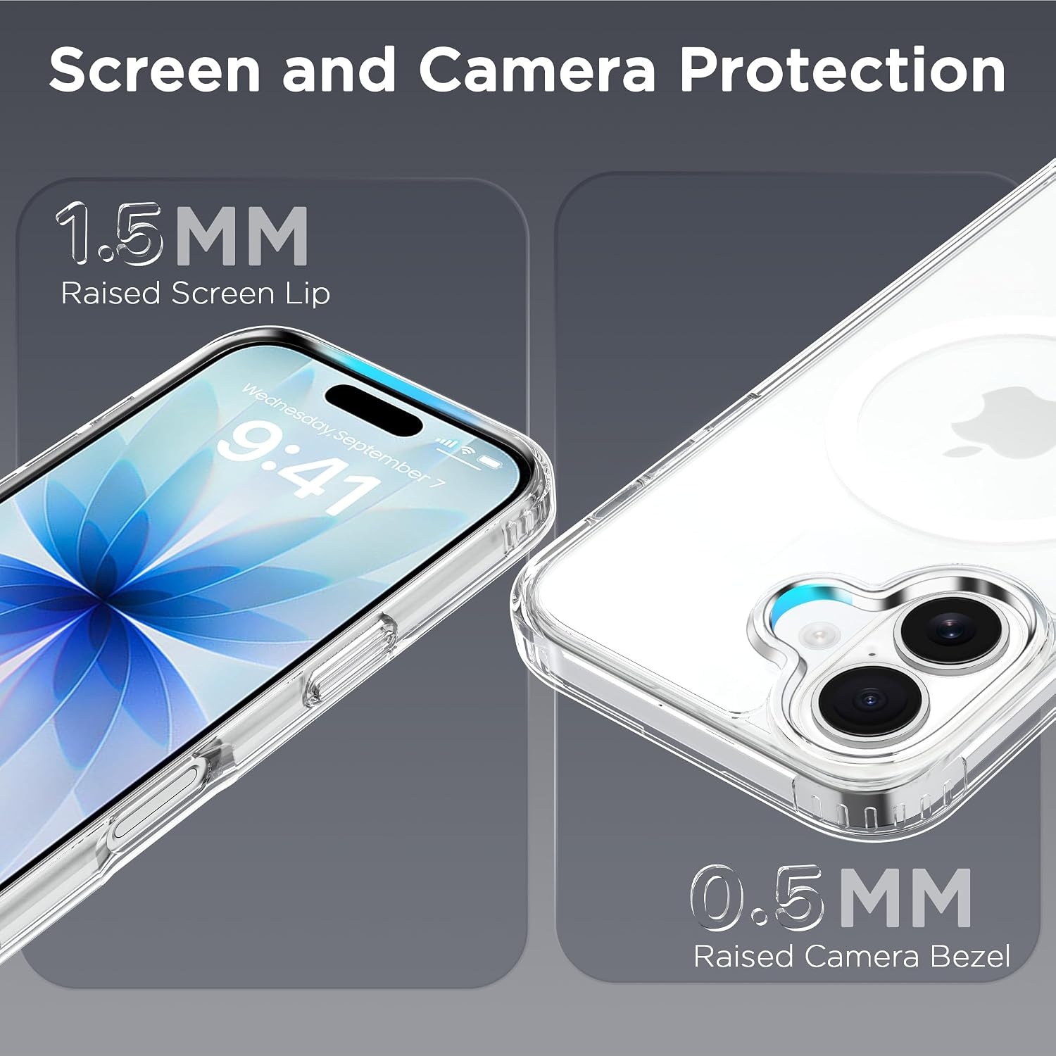 image:imageCACOE Magnetic Case for iPhone 17 63 inchCompatible with MagSafe amp Magnetic Car Phone MountNot Yellowing AntiScratch2 Pack