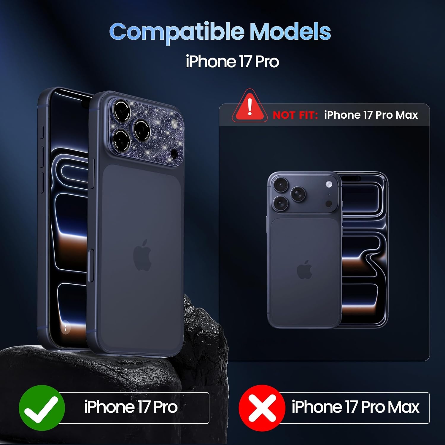 image:imageCACOE Metal Camera Lens Protector for iPhone 17 Pro