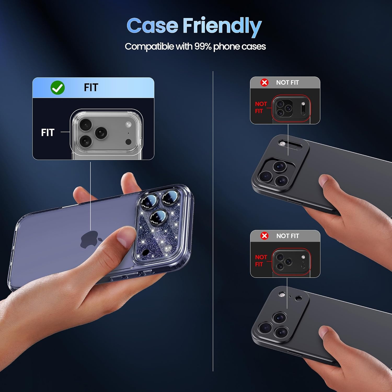 image:imageCACOE Metal Camera Lens Protector for iPhone 17 Pro