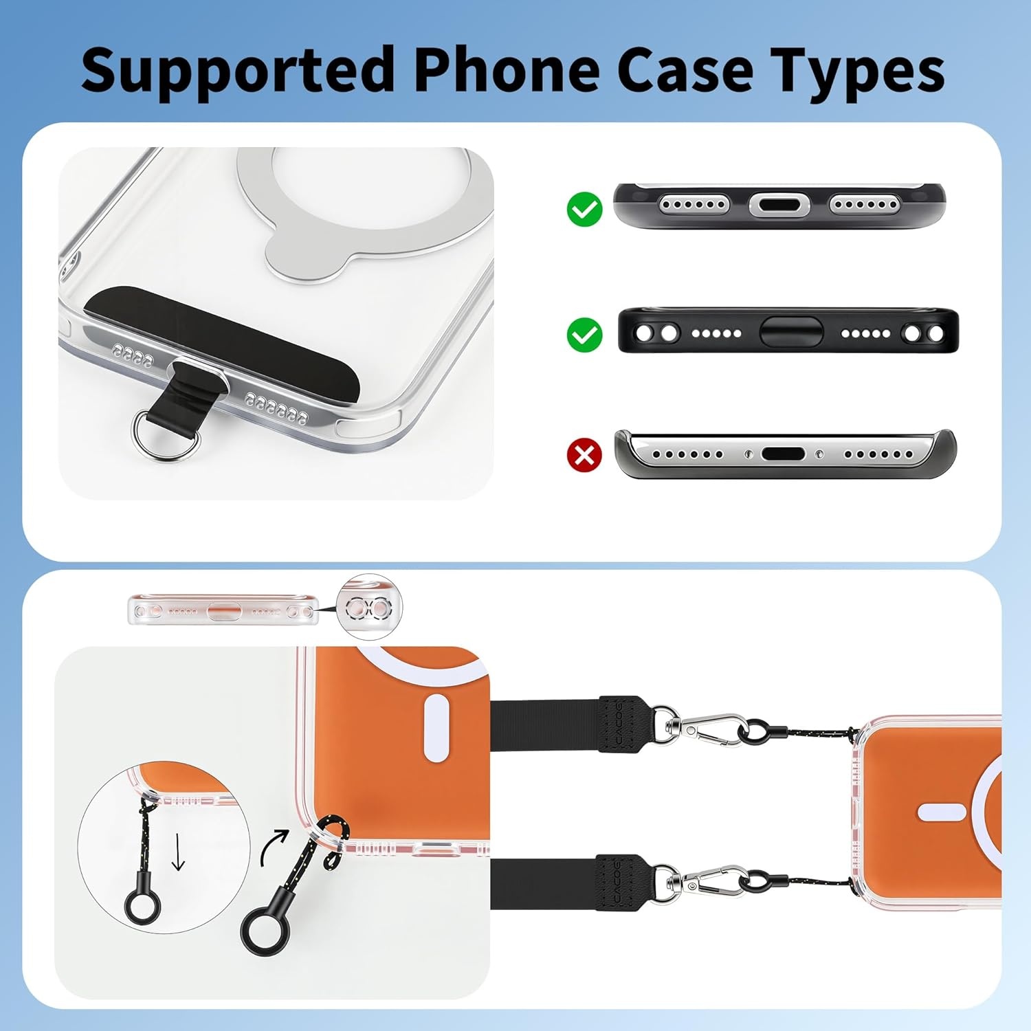 image:imageCACOE Multifunctional Cell Phone Lanyard
