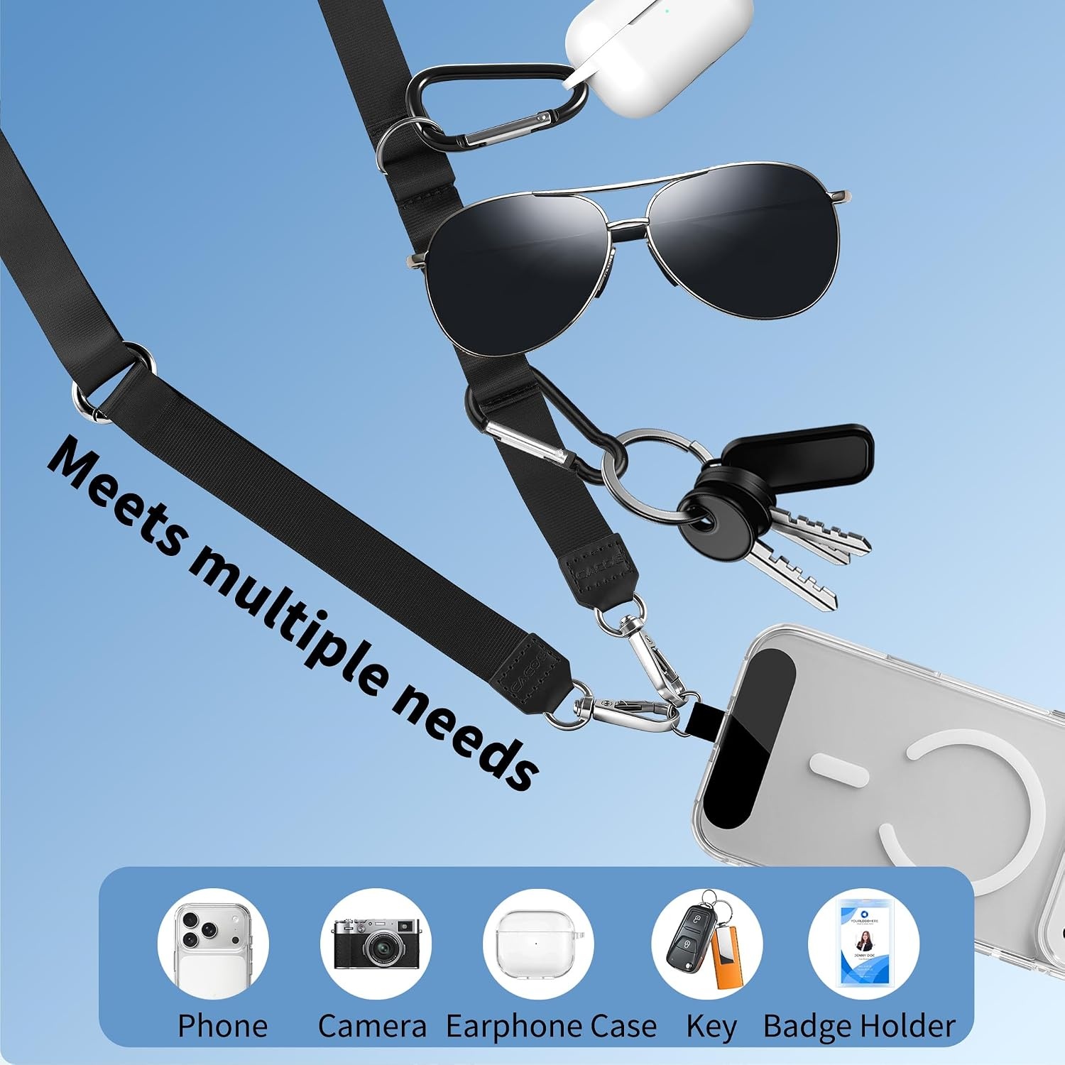 image:imageCACOE Multifunctional Cell Phone Lanyard