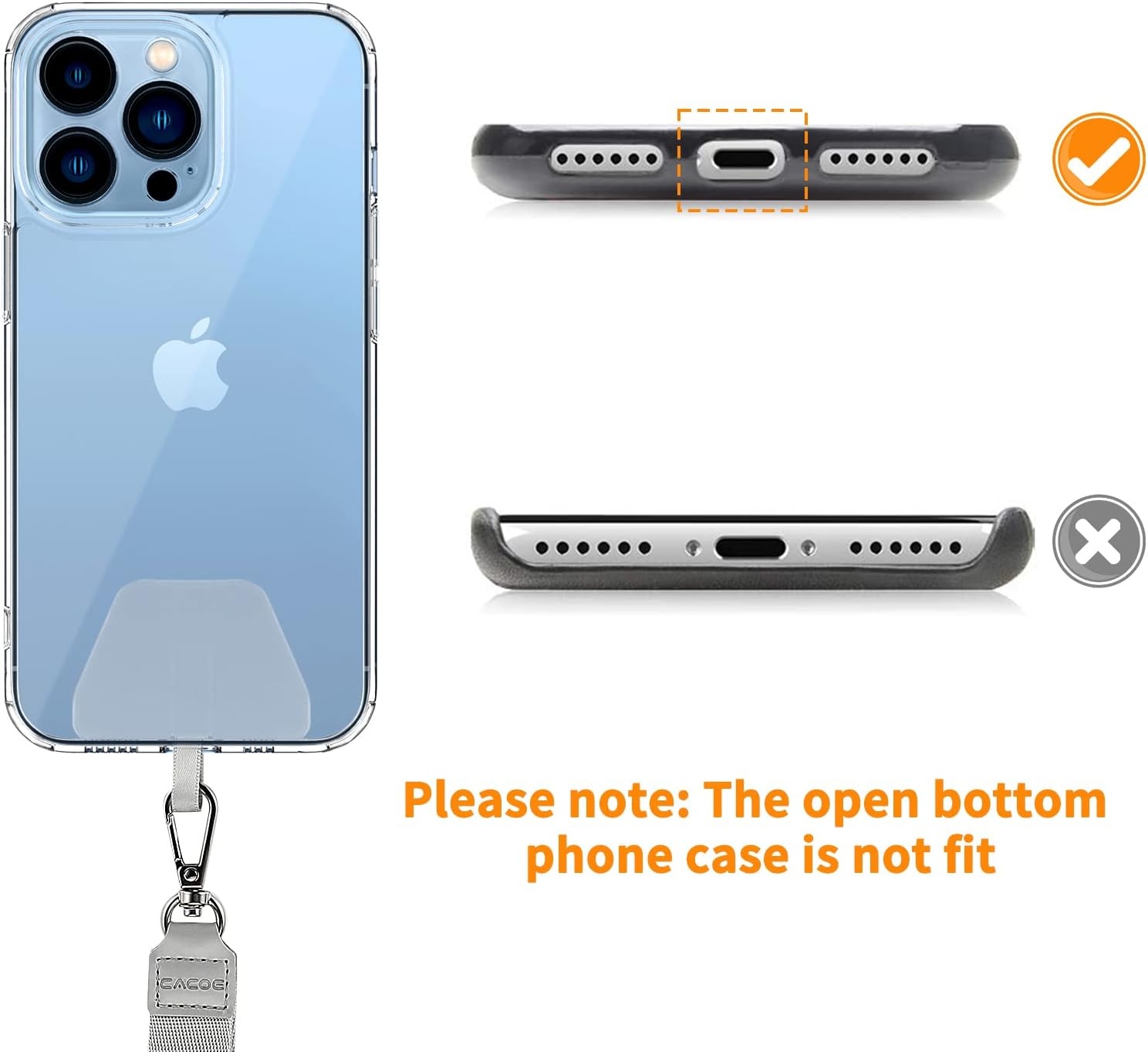 image:imageCACOE Phone Lanyard Magnetic Case for iPhone 15 Pro Max
