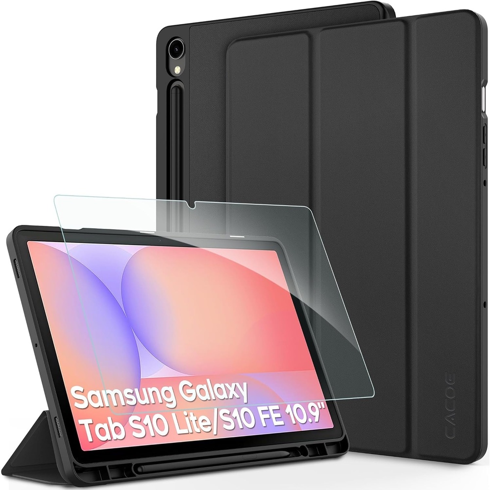 image:imageCACOE Case for Samsung Galaxy Tab S10 Lite S10 FE S9 FE 109 S9 11Black