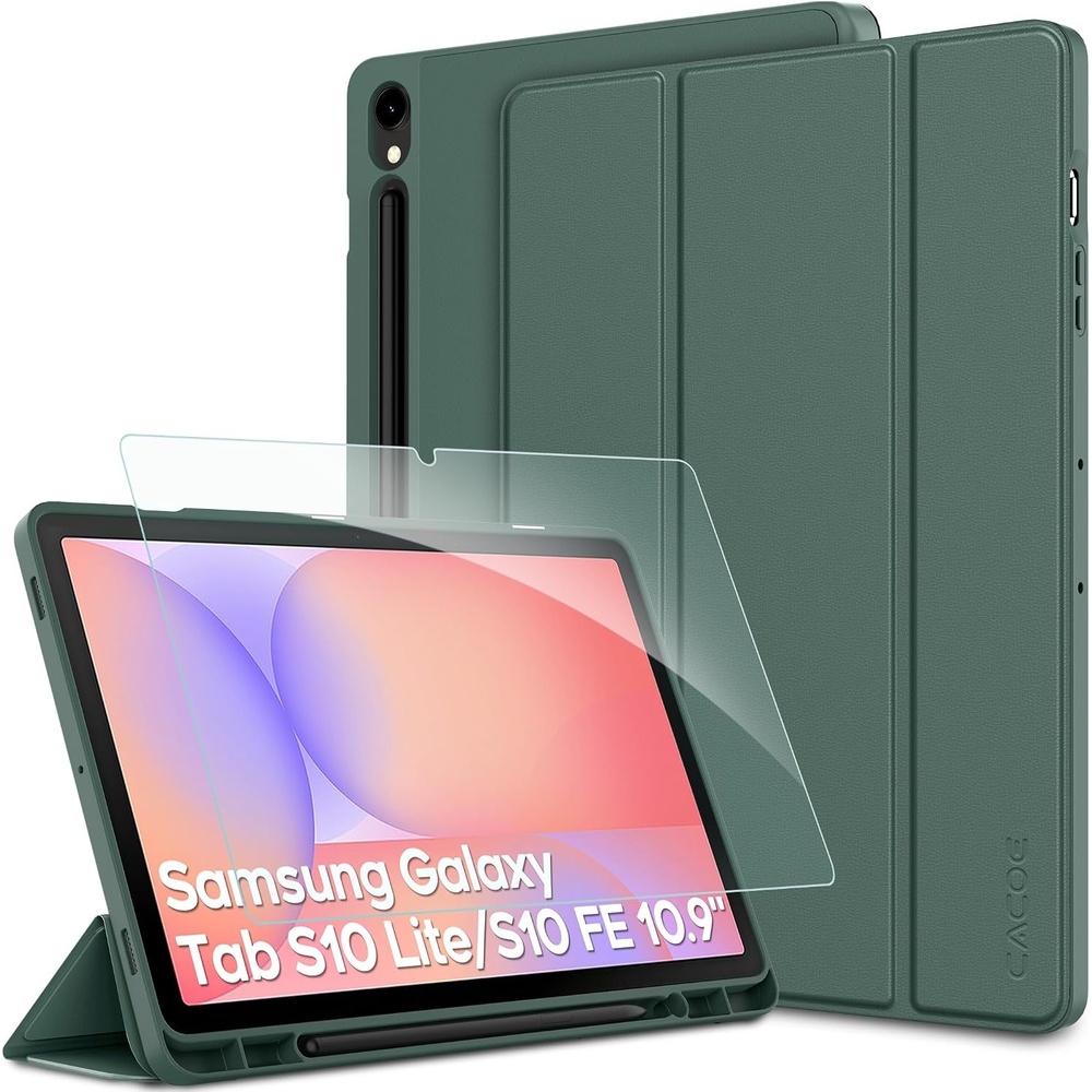 image:imageCACOE Case for Samsung Galaxy Tab S10 Lite S10 FE S9 FE 109 S9 11Midnight Green
