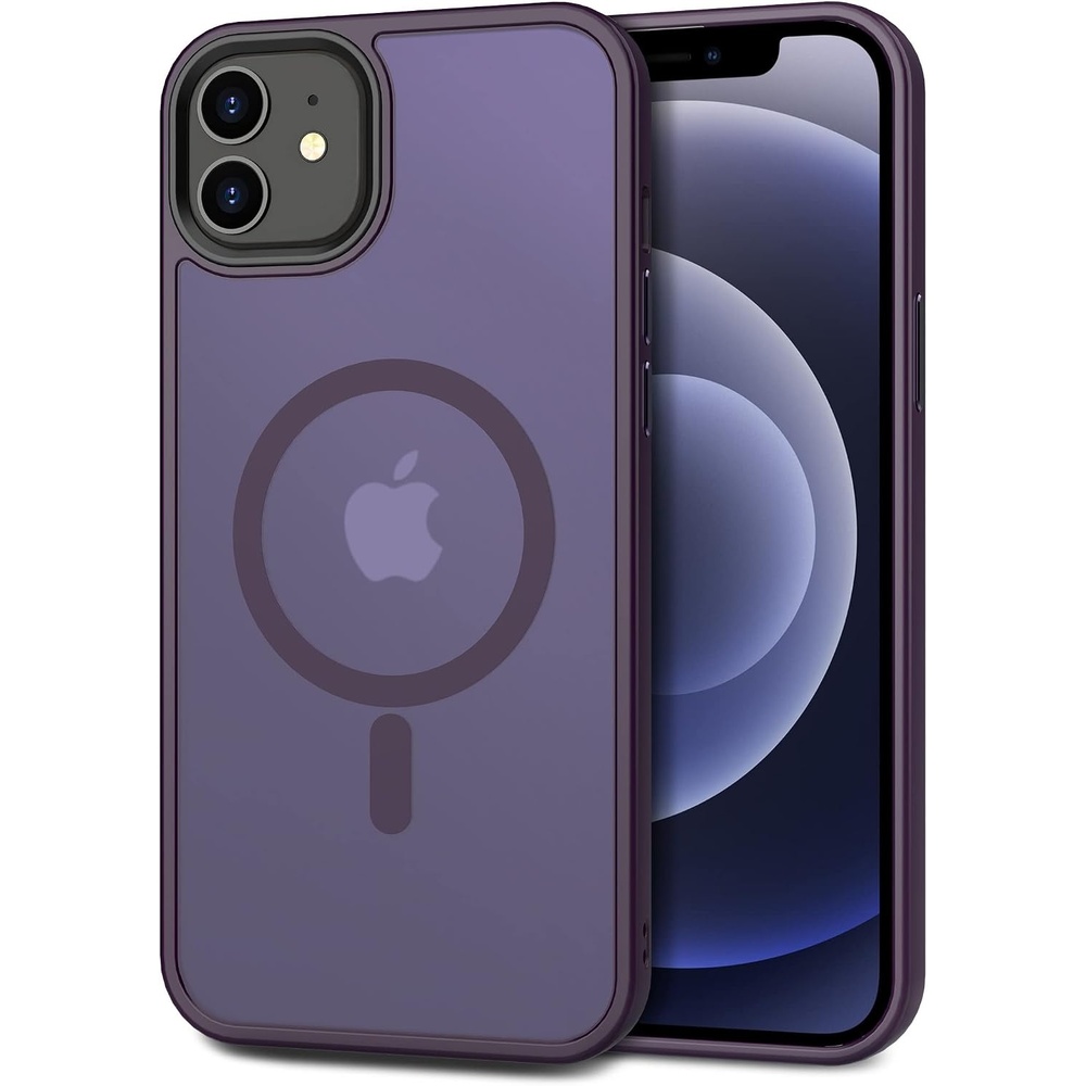 image:imageCACOE Magnetic Case for iPhone 15 61 inch ClearDark Purple