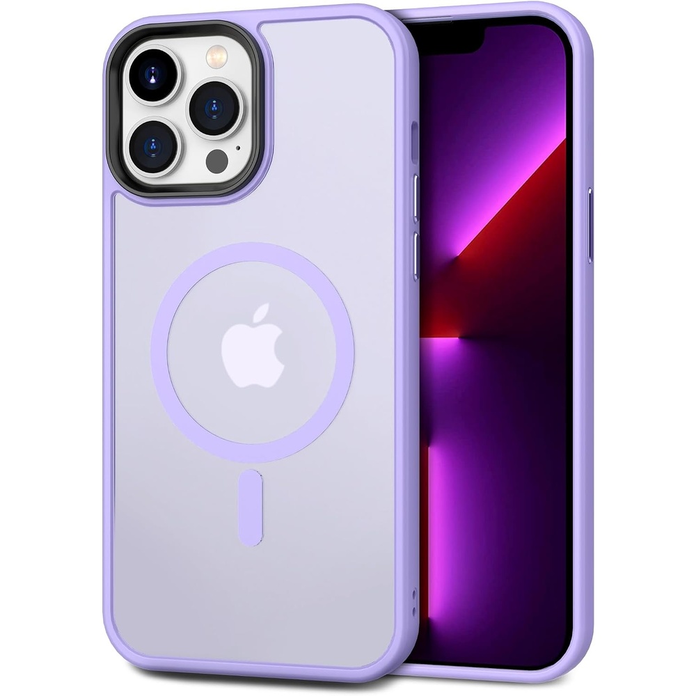 image:imageCACOE Magnetic Case for iPhone 15 61 inch ClearLight Purple